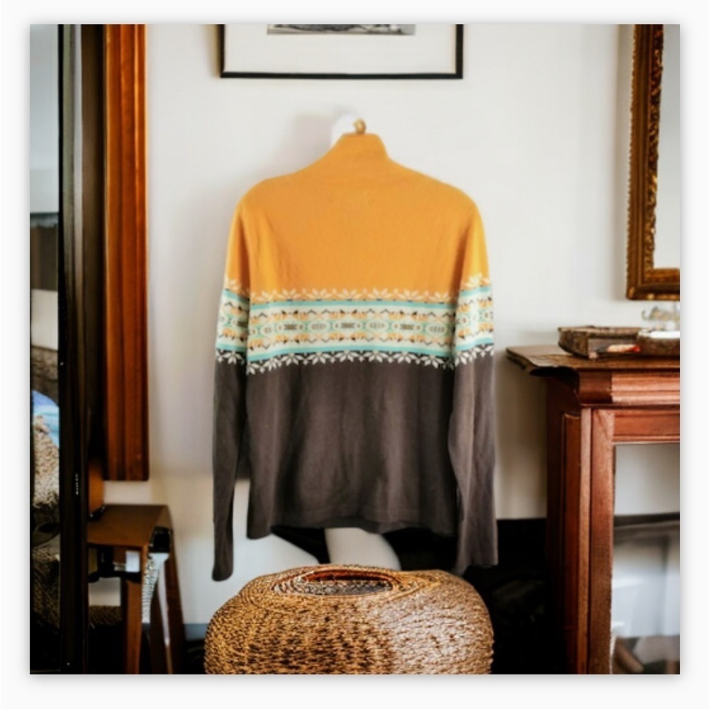 Vintage Jones New York Nordic Cashmere Knit Turtleneck Sweater- SzS-M